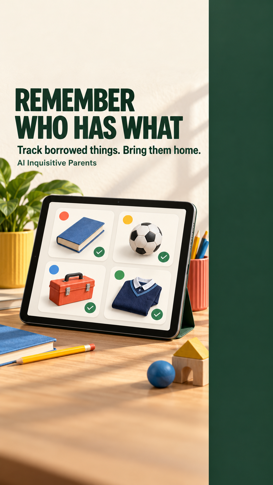 Family Borrowing Board project poster