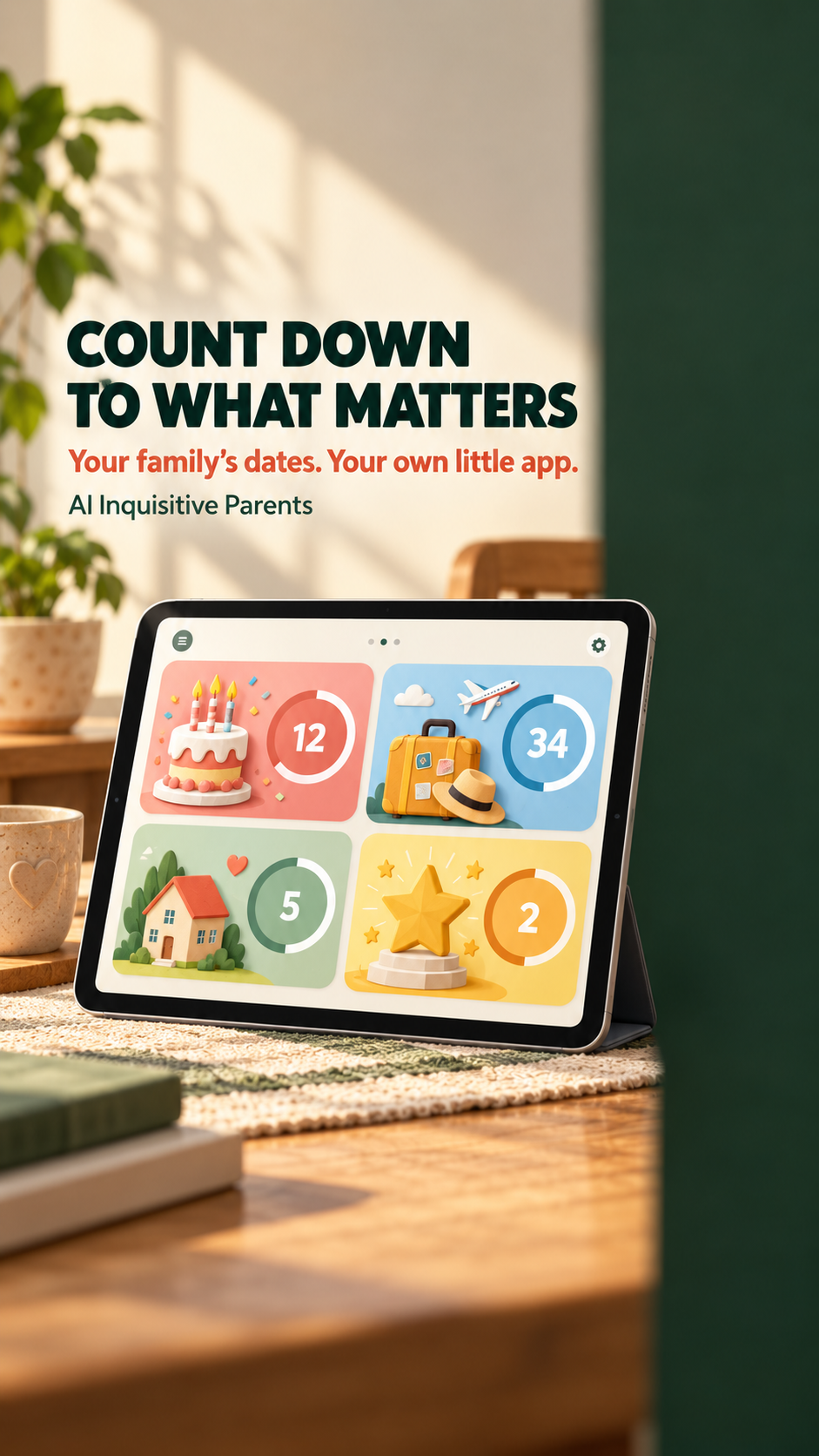 Our Family Countdowns project poster